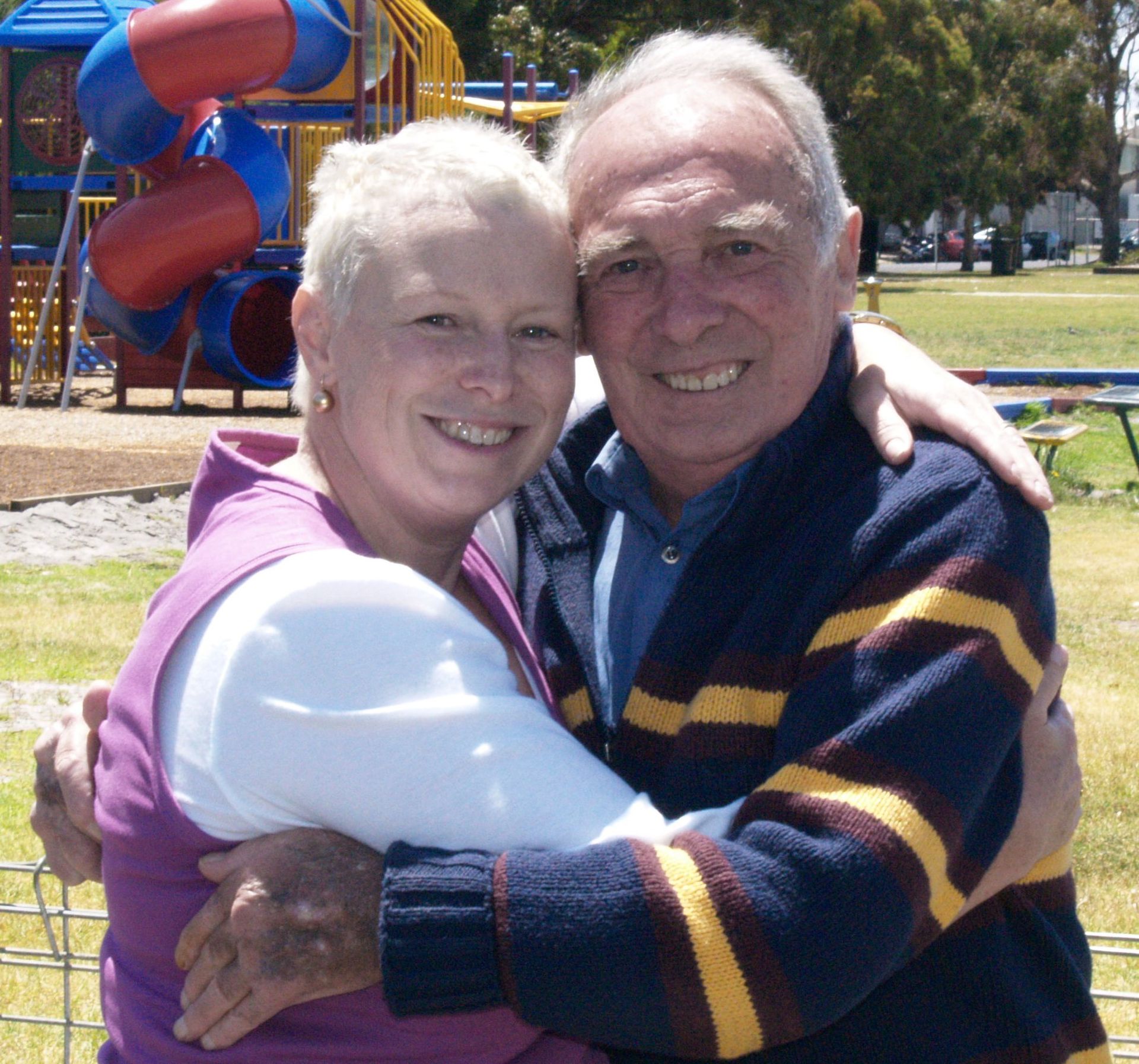 Tam and Dad, Moorabbin, Australia. January 8, 2009