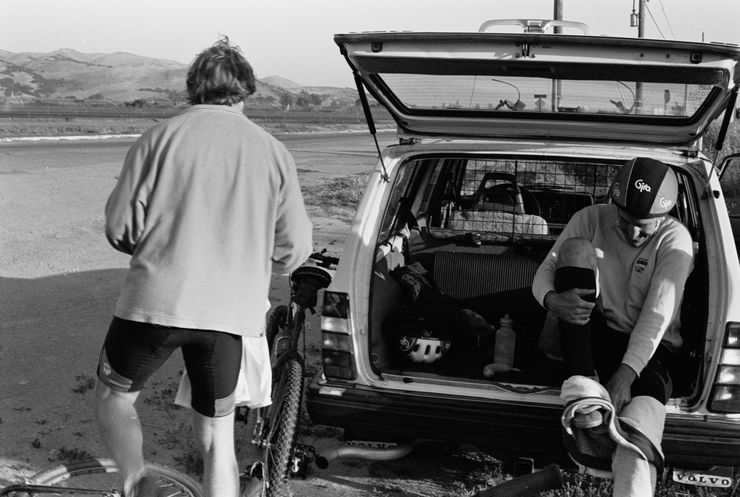 Andrew and Tom, Indians Ride, near King City, California