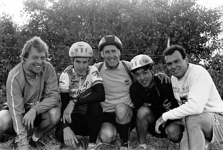 Andrew, Cory, Tom, Jeffrey, and me on Indians Ride