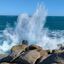 Victor Harbor 2024 - Big splash on the southern side of Granite Island.