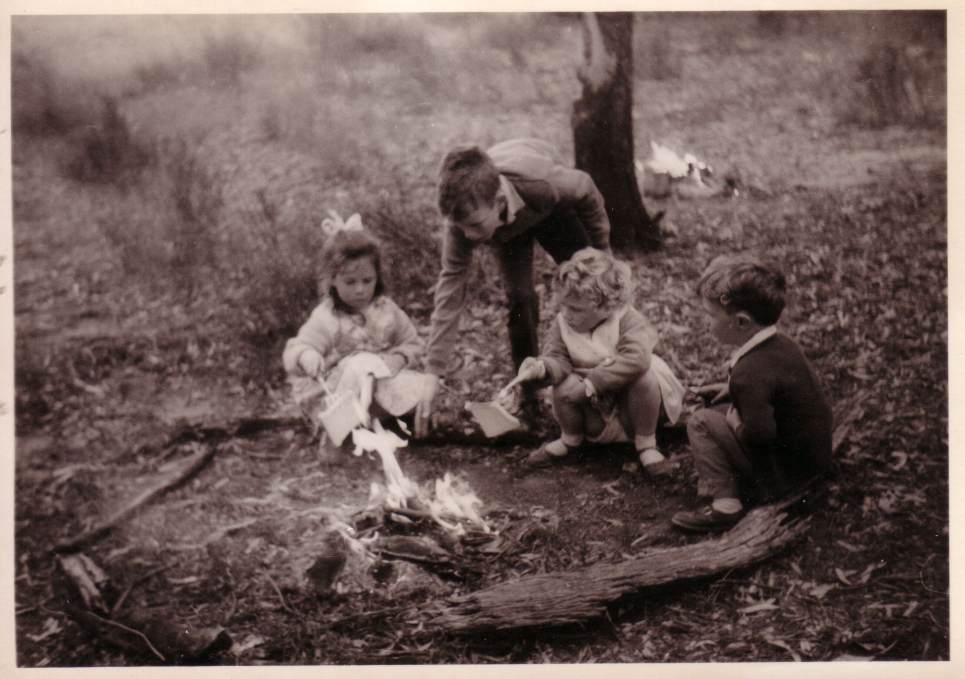 Cindy, Stacey, Janette and John.  1960's