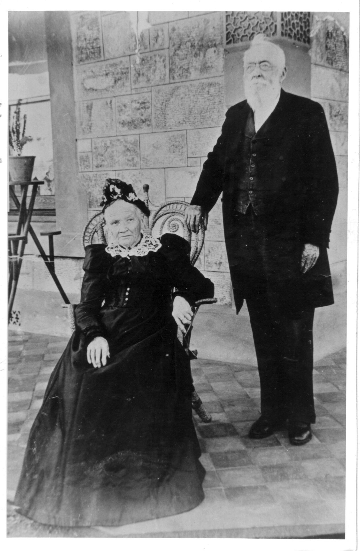  Sophia and George Ellis  (my great-great grandparents).  Undated (190x?)