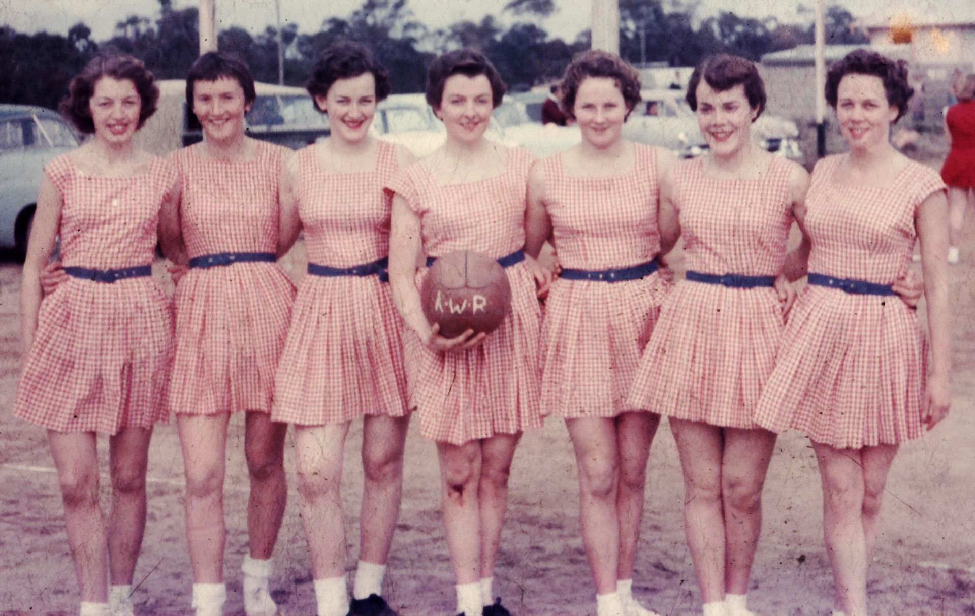 Mum (Jill Mary Ellis) played netball for Koo Wee Rup.  Mum is the one with the bloody knee.
