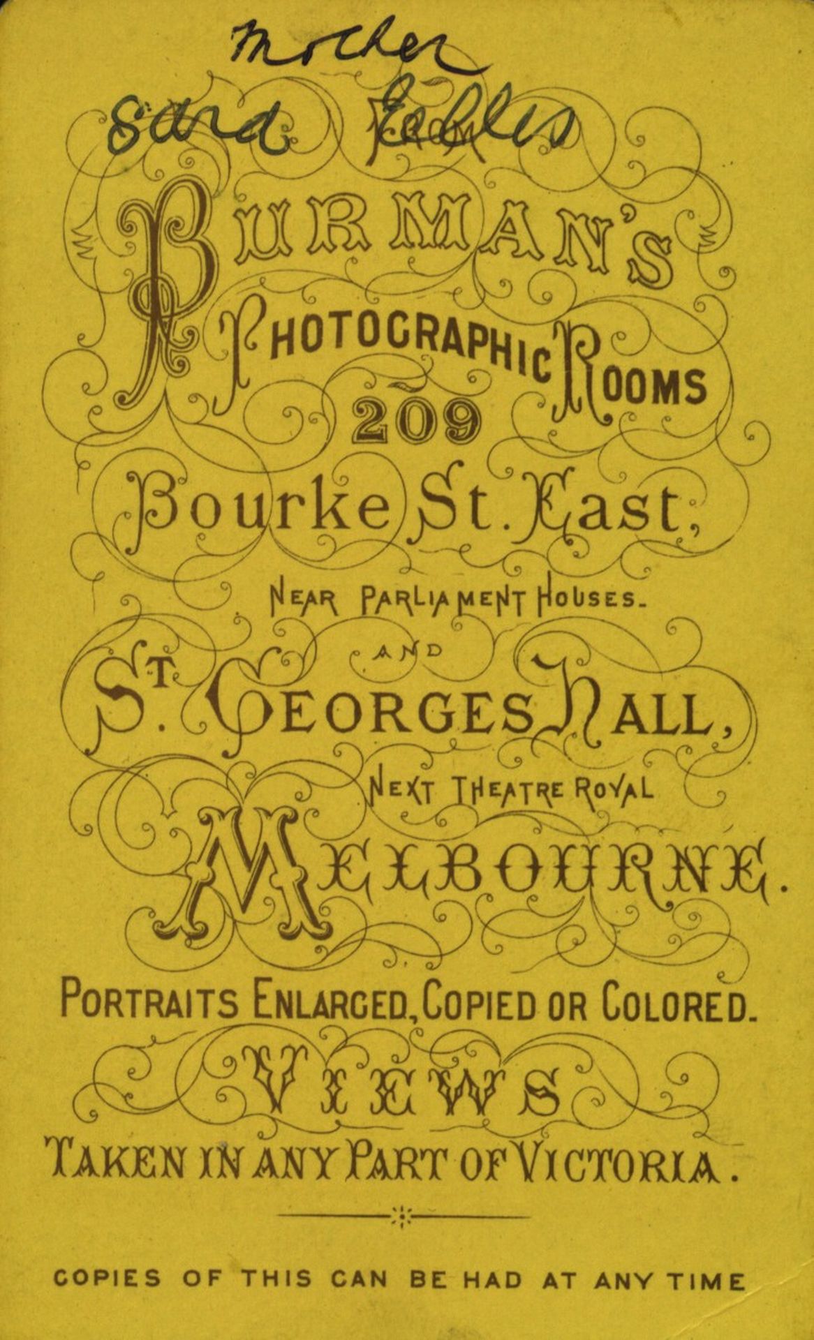 I received this photo from the estate of my Mum's Aunty Flo ( Florence May Smith , nee Ellis).