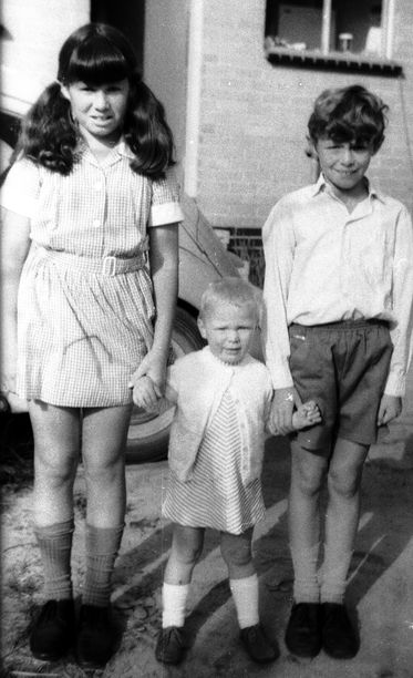 Cindy, Tamara and Stacey.  Around 1972, at our house in Frankston.