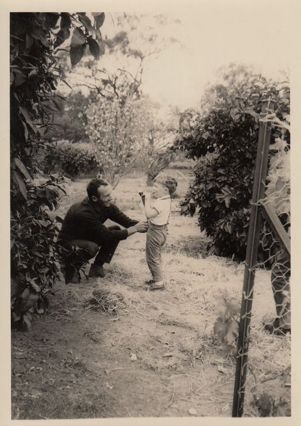 This is my dad, Wallace Campbell, giving me a lifelong cure for the habit of smoking.