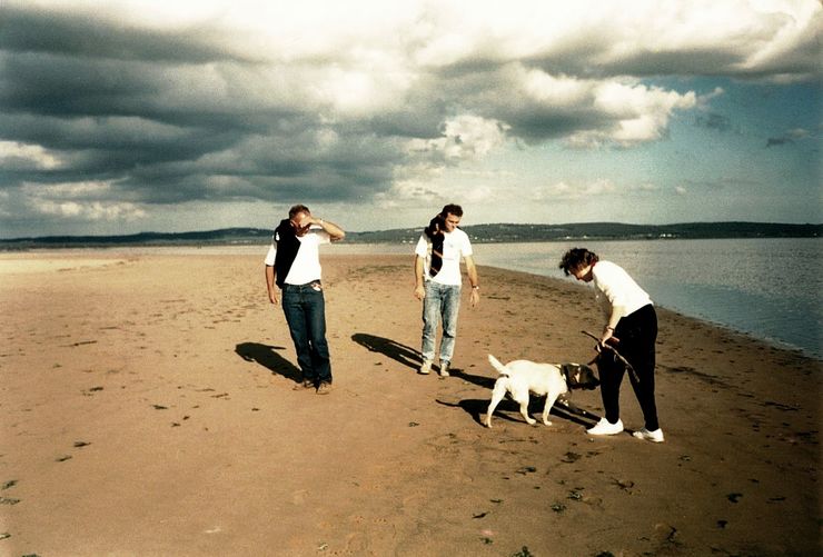 Mum, Dad and me on a Westernport Bay beach, June 1989.