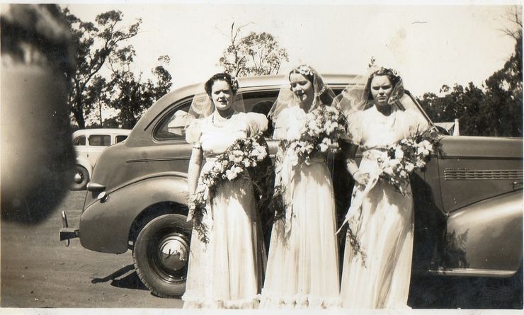 Effie Hamilton (nee Campbell), Mary Martin and Marion Fealey.