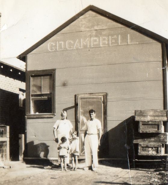 The Campbell Bakery in Rankins Springs. (lr) Alexander Duncan Campbell,
