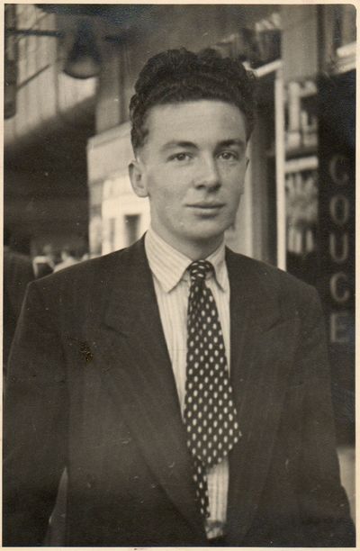 Dad (Wallace Duncan Campbell), taken about 1950, perhaps by a street