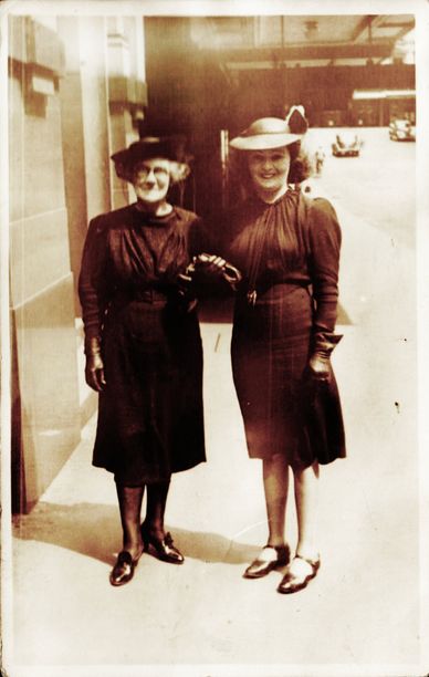 Mary Jane Sweet and her daughter Margaret Jeannie Campbell. Mary Jane Sweet (my great-grandmother) was born